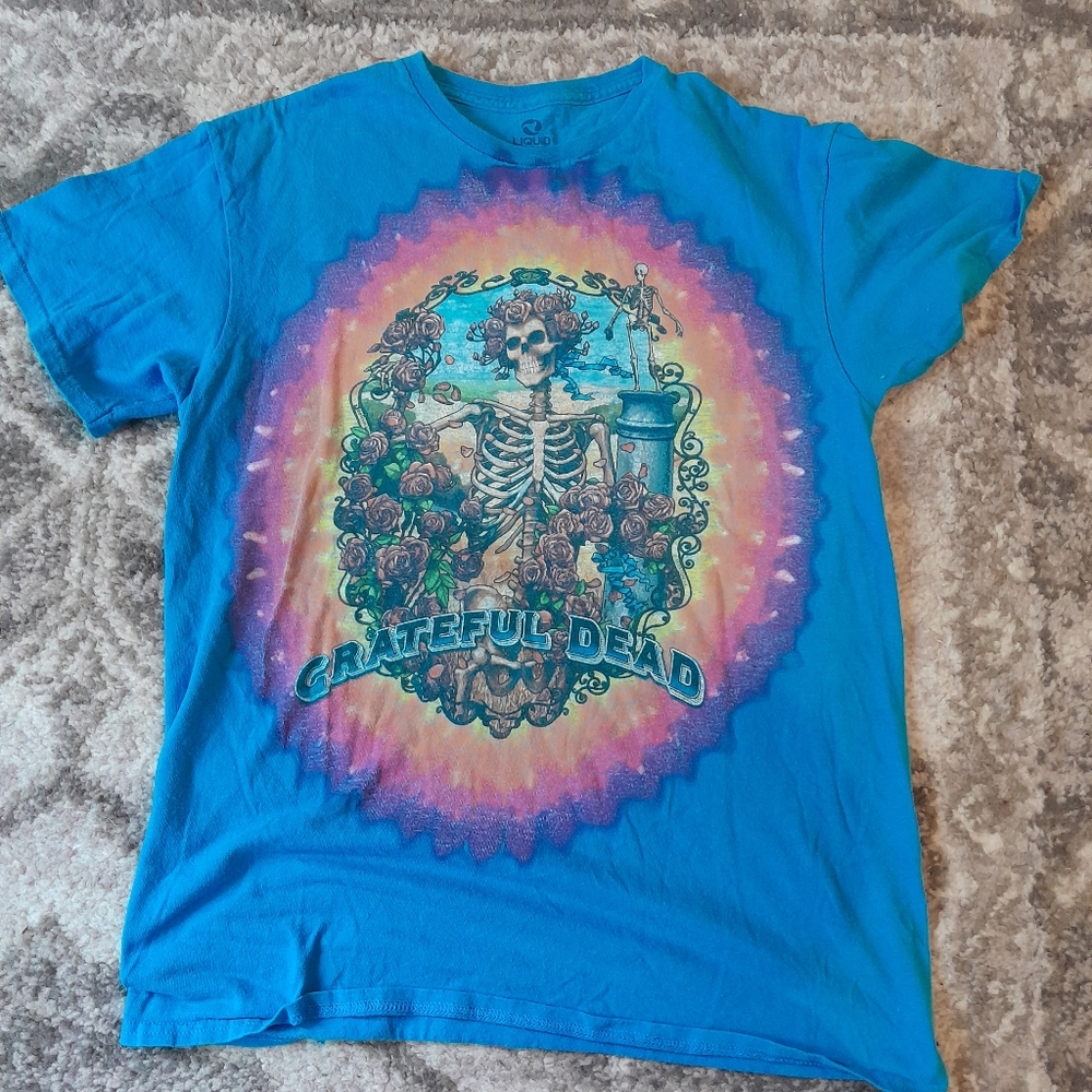 Liquid blue grateful dead graphic tee mens size medium